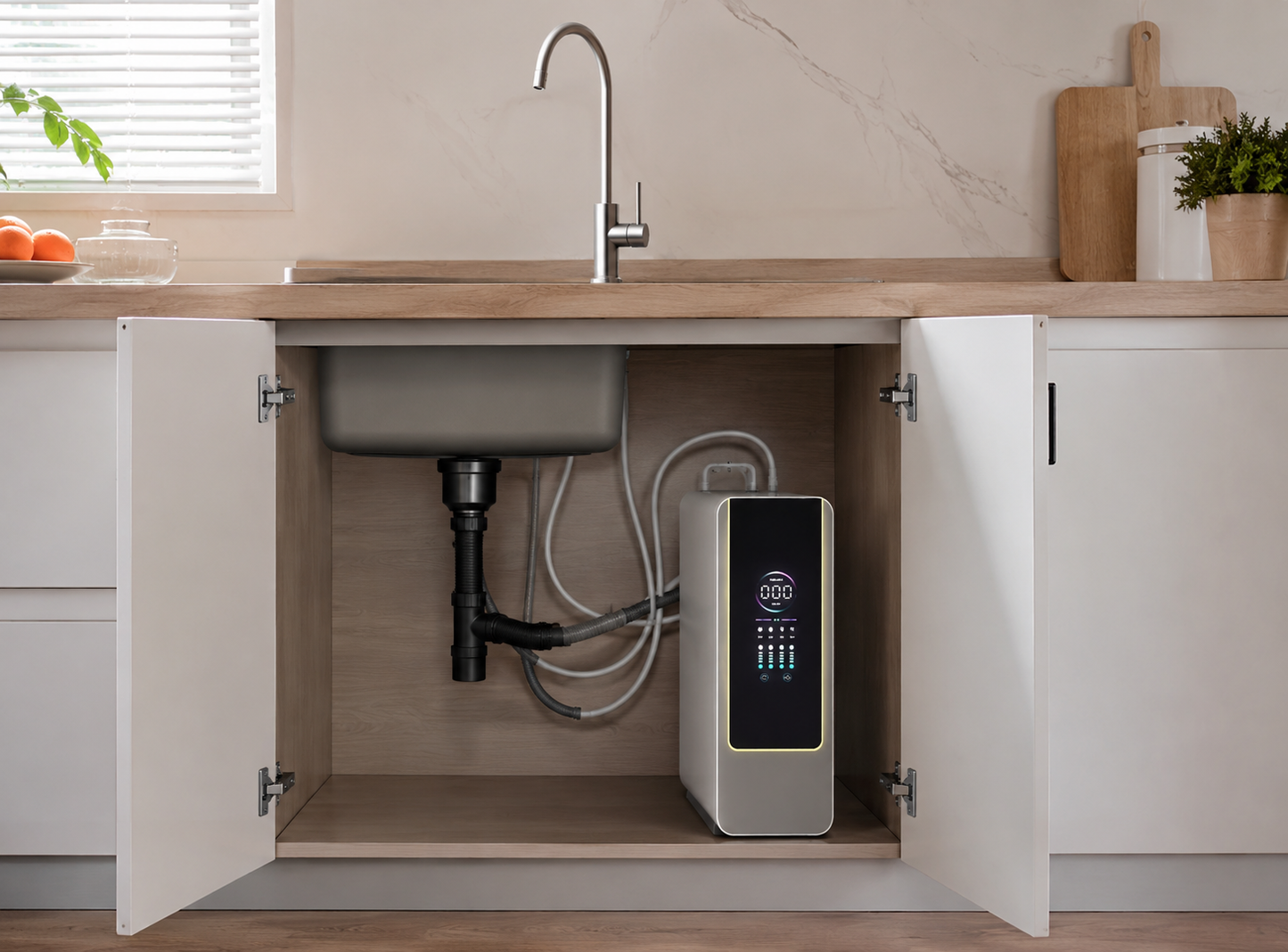 Purey RO — Système de filtration d'eau par osmose inverse sous évier